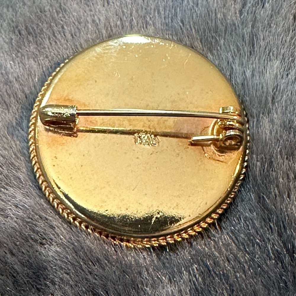 Vintage Blue Mosaic Brooch - Picture 8 of 10